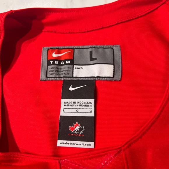 Nike Team Canada IIHF 2014 Sochi Winter Olympics Hockey Jersey L - Picture 5 of 9
